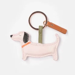 Pale Pink Sausage Dog Keyring>Caroline Gardner Cheap