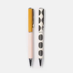 Pale Pink/Mono Spot Boxed Pens Set of 2><noscript><img width=