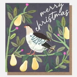 Partridge & Gold Pears Charity Christmas Card Pack of 8>Caroline Gardner Cheap