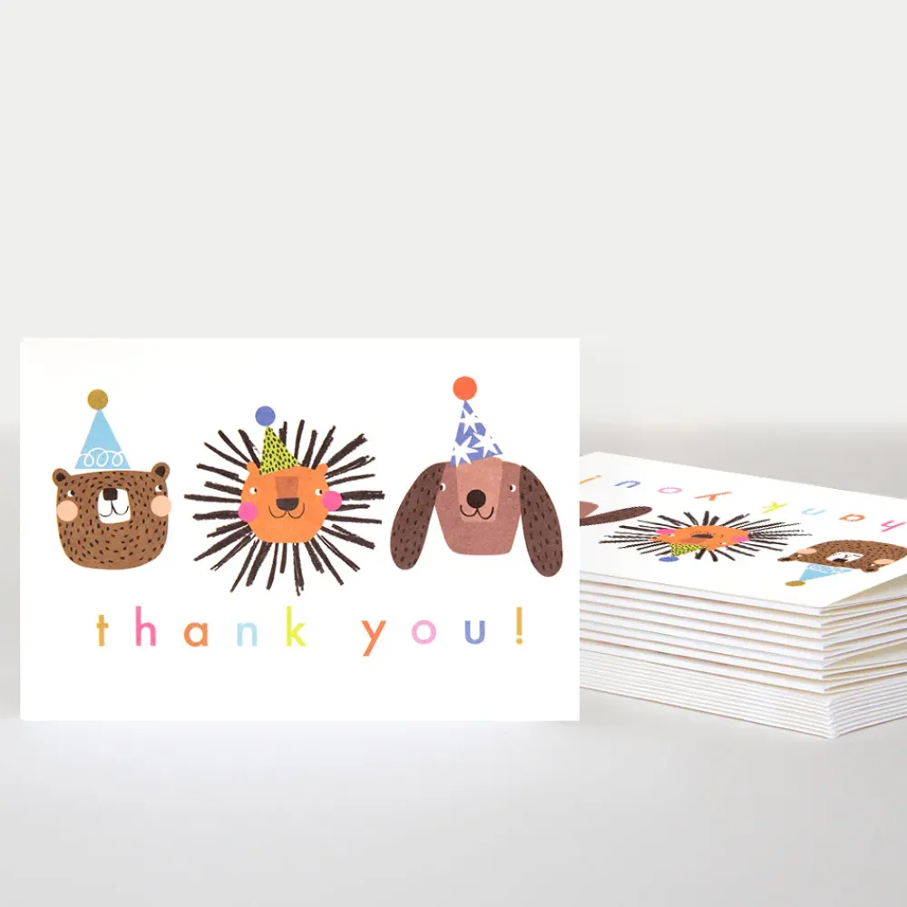 Party Animals Thank You Cards Pack of 10>Caroline Gardner Sale