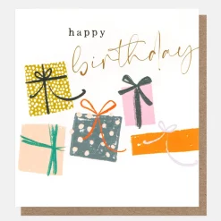 Patterned Presents Happy Birthday Card>Caroline Gardner Cheap