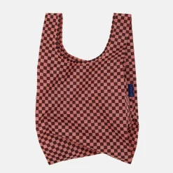 Peach Check Small Shopper Bag>Caroline Gardner Cheap