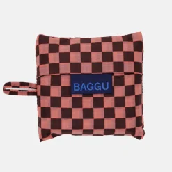 Peach Check Small Shopper Bag>Caroline Gardner Cheap
