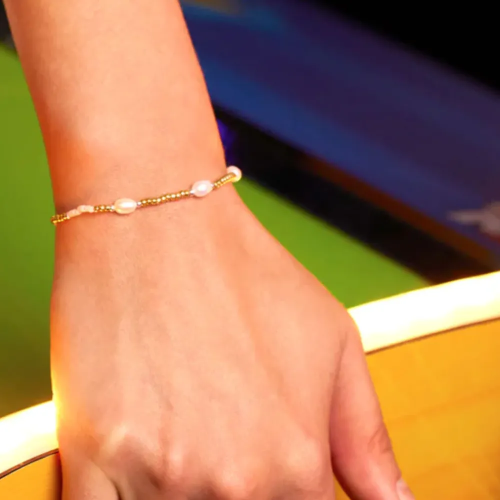 Pearl/Gold Plated Amelia Bracelet>Caroline Gardner Flash Sale