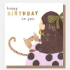 Peeping Cat Happy Birthday To You Card>Caroline Gardner Best Sale