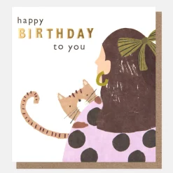 Peeping Cat Happy Birthday To You Card>Caroline Gardner Best Sale