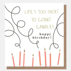 Pink Candles Birthday Card>Caroline Gardner Cheap