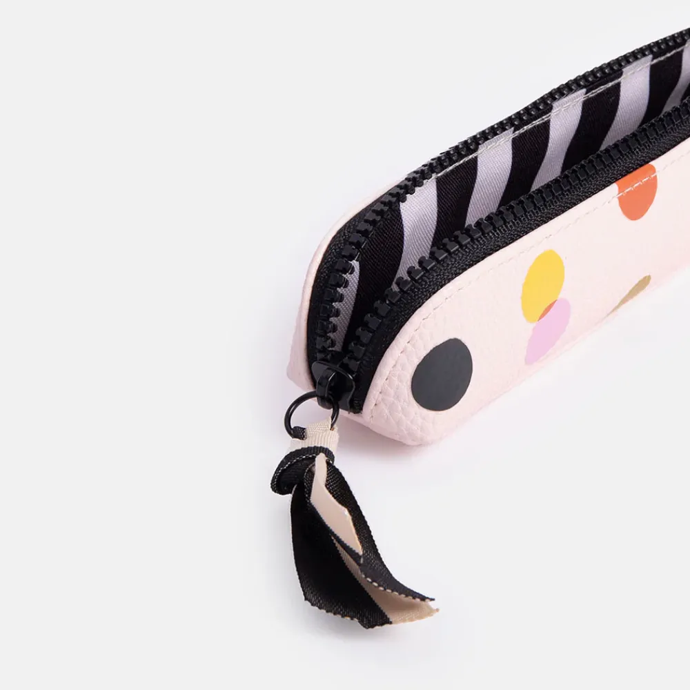 Pink Dotty Pencil Case>Caroline Gardner Store