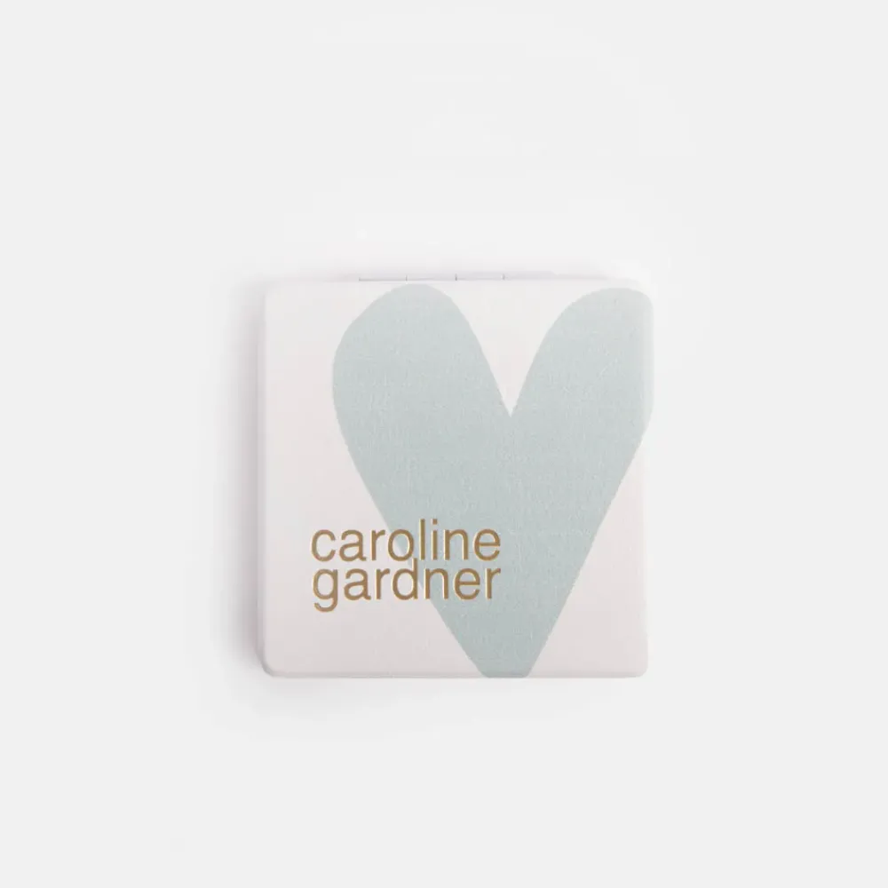 Pink Heart Square Pocket Mirror>Caroline Gardner Fashion