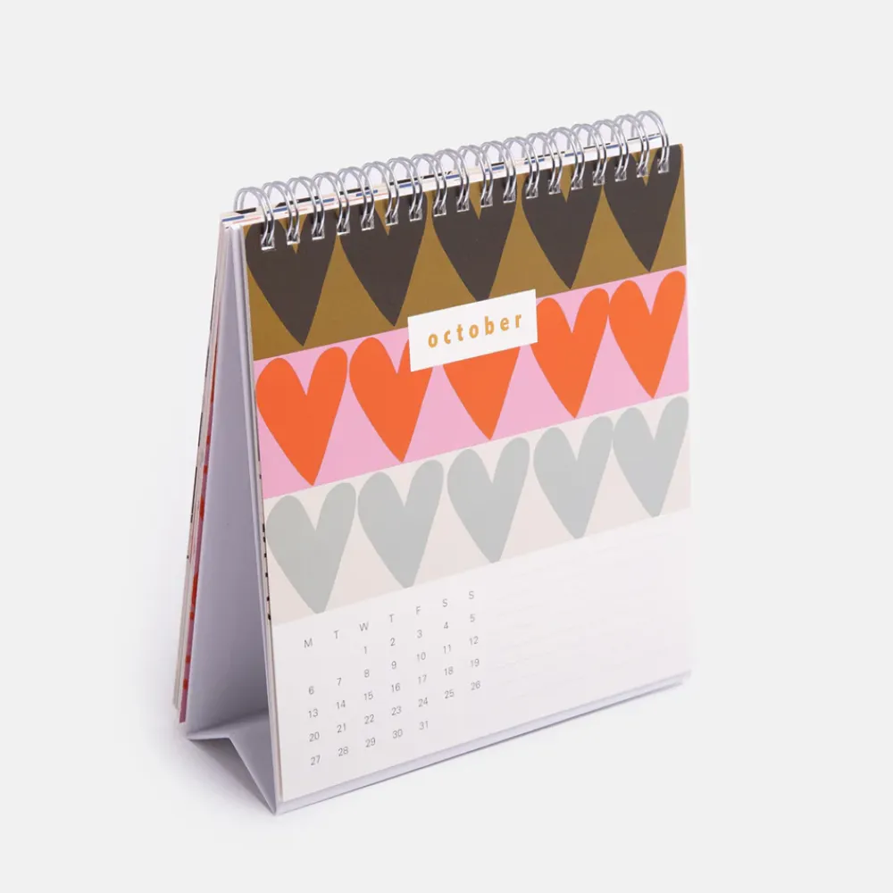 Pink Hearts 2025 Desk Calendar>Caroline Gardner Cheap