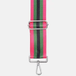 Pink, Khaki & Black Stripe Webbing Handbag Strap>Caroline Gardner Hot