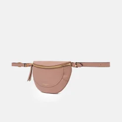 Pink Leather Brooke Crossbody Belt Bag><noscript><img width=