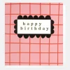 Pink/Orange Grid Birthday Card>Caroline Gardner Hot