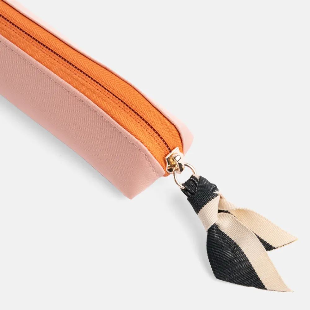 Pink/Orange Nylon Pencil Case>Caroline Gardner Hot