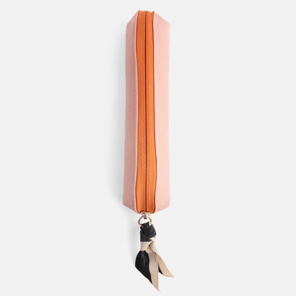 Pink/Orange Nylon Pencil Case>Caroline Gardner Hot