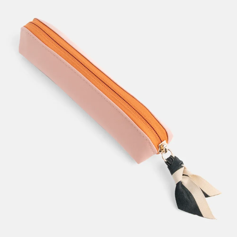 Pink/Orange Nylon Pencil Case>Caroline Gardner Hot
