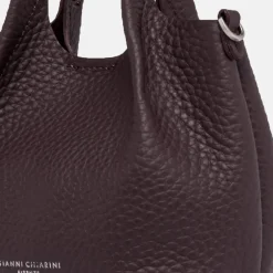Plum Leather Dua Tote Bag><noscript><img width=