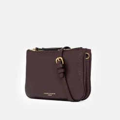 Plum Leather Frida Crossbody Bag><noscript><img width=