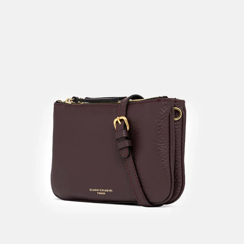Plum Leather Frida Crossbody Bag>Caroline Gardner Flash Sale