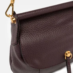 Plum Leather Pilar Shoulder Bag><noscript><img width=