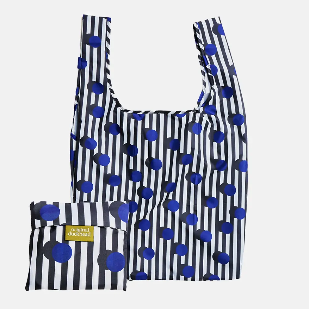 Polkastripe Reusable Eco Shopper Bag>Caroline Gardner New