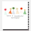 Pom Pom Party Hats Birthday Cards>Caroline Gardner Cheap