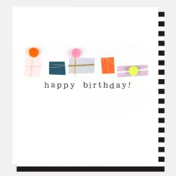 Pom Pom Presents Birthday Card>Caroline Gardner Sale