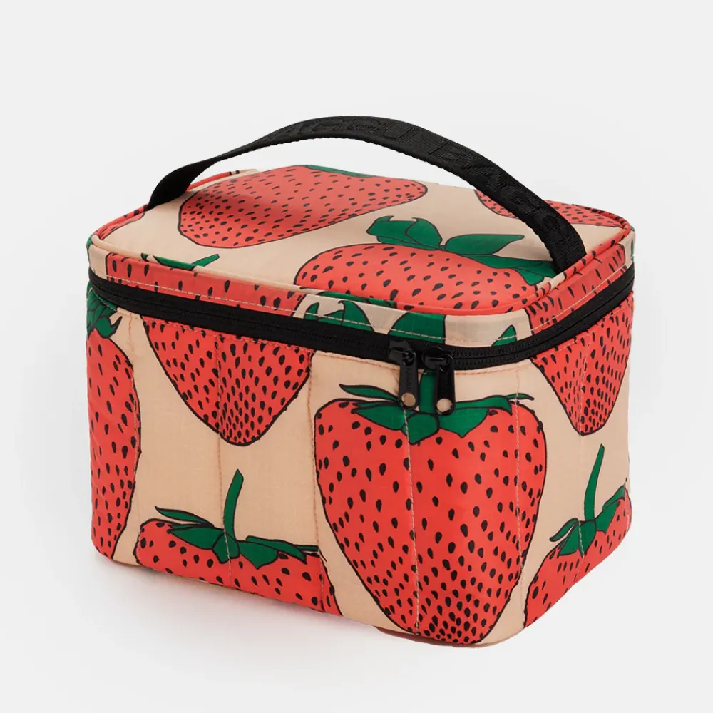 Puffy Strawberry Lunch Bag>Caroline Gardner Outlet