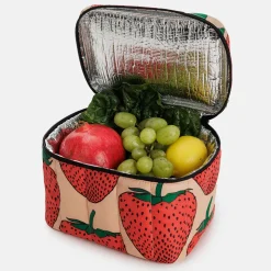 Puffy Strawberry Lunch Bag>Caroline Gardner Outlet