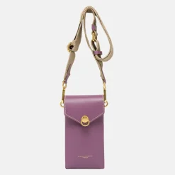 Purple Leather Corallo Phone Bag>Caroline Gardner Hot