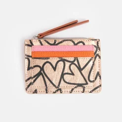 Rose Gold Hearts Short Patch Purse>Caroline Gardner Cheap