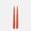 Rust Taper Dinner Candles Set of 2>Caroline Gardner Discount