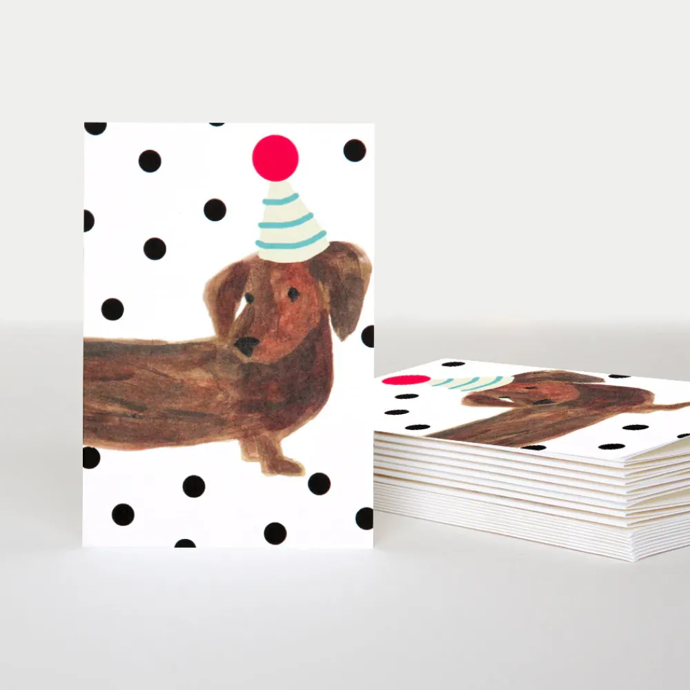 Sausage Dog Blank Notecards Pack of 10>Caroline Gardner Cheap