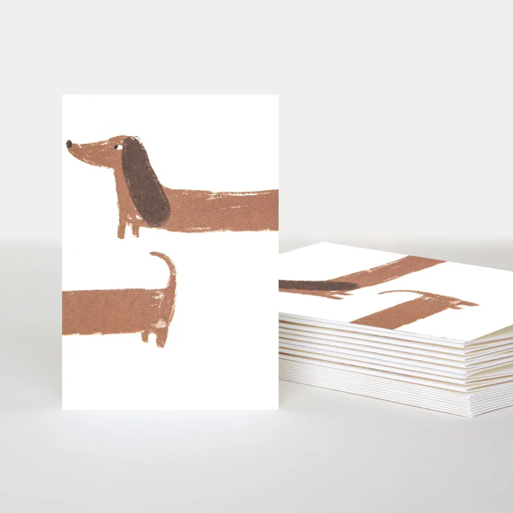 Sausage Dog Blank Notecards Pack of 10>Caroline Gardner Best Sale