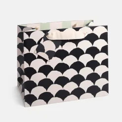Scalloped Mono Landscape Gift Bag>Caroline Gardner Cheap