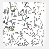 Scribbly Dogs Everyday Blank Card>Caroline Gardner Best