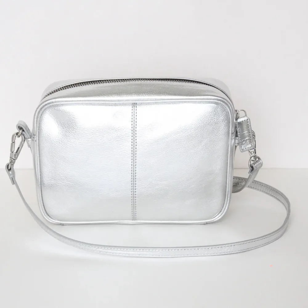 Silver Leather Camera Bag>Caroline Gardner Best Sale