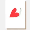 Snail Heart Shell Card>Caroline Gardner Sale