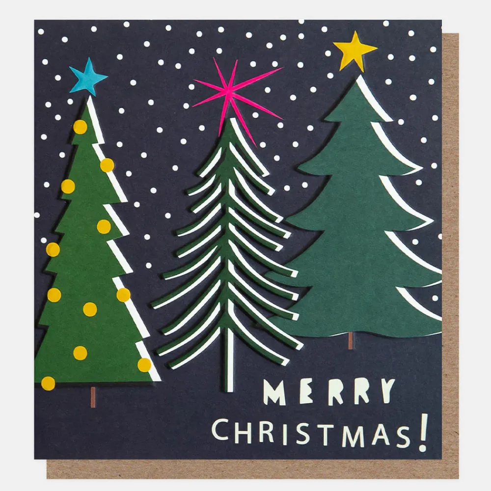 Snowy Trees & Robin Mixed Charity Christmas Cards Pack of 8>Caroline Gardner Shop