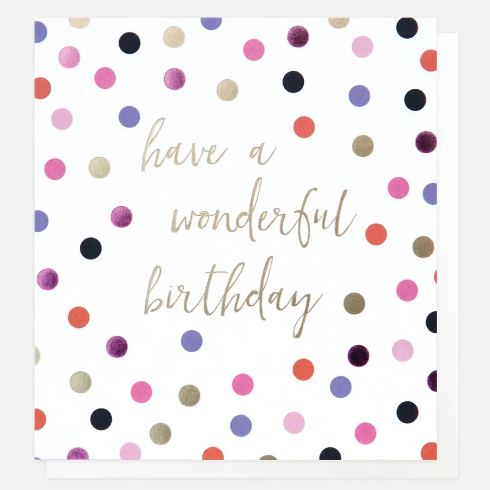 Spot Wonderful Birthday Card>Caroline Gardner Best