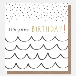 Spots & Waves Birthday Card>Caroline Gardner Fashion