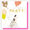 Spotty Dog & Balloons Birthday Card>Caroline Gardner Hot