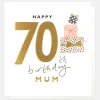 Stack of Presents 70th Birthday Card For Mum>Caroline Gardner Store