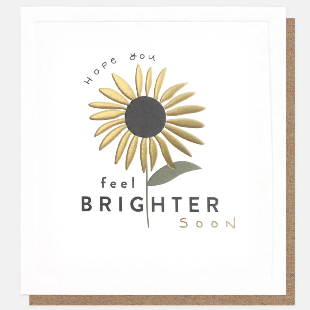 Sunflower Get Well Soon Card>Caroline Gardner Store