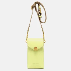 Sunny Yellow Leather Corallo Phone Bag>Caroline Gardner Clearance