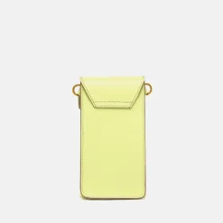 Sunny Yellow Leather Corallo Phone Bag>Caroline Gardner Clearance