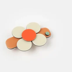 Tan/Cream Florence Mini Hair Clip><noscript><img width=
