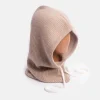 Taupe Cashmere Balaclava Hood>Caroline Gardner Clearance