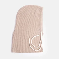 Taupe Cashmere Balaclava Hood>Caroline Gardner Clearance