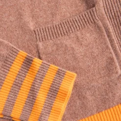 Toffee/Orange Pure Cashmere Jumper><noscript><img width=